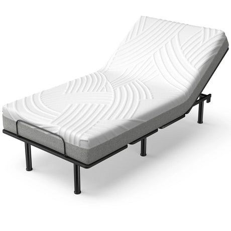 Colchón 3D de espuma viscoelástica de gel y espuma convolucionada para cama articulada