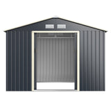 9 x 6 Feet Metal Storage Shed for Garden and Tools-Gray