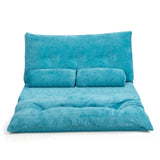 Sofá cama reclinable de 6 posiciones con 2 almohadas