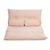 Sofá cama reclinable de 6 posiciones con 2 almohadas