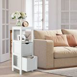 Mueble de almacenamiento independiente con 2 cajones extraíbles para baño