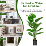 Planta artificial Monstera Deliciosa de 5 pies de altura para interior y exterior