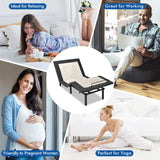 Queen Size Adjustable Bed Base Electric Bed Frame with Massage Modes