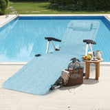 Tumbona Plegable de Playa con 7 Posiciones Ajustables
