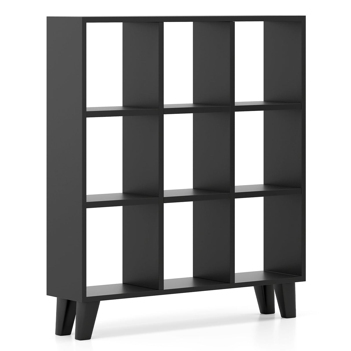 Estantería de 9 cubos con 6 baldas extraíbles y patas de soporte elevadas