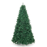 Árbol de Navidad artificial de PVC de primera calidad con bisagras de 2,74 m con soporte de metal sólido