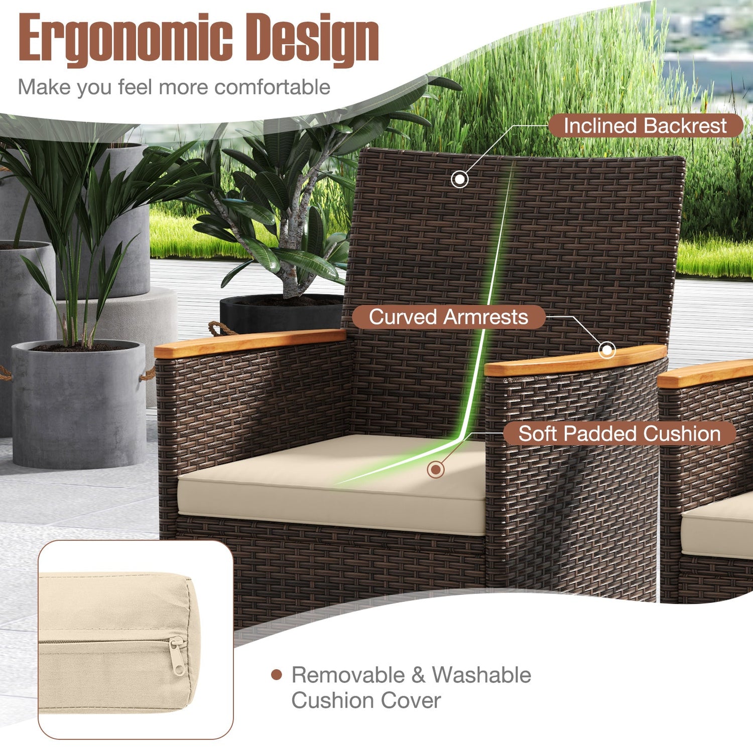 Juego de comedor para exteriores de 9 piezas con tablero de madera de acacia