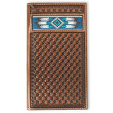 Ariat Cartera de rodeo con incrustación bordada Southwestern - Hombre