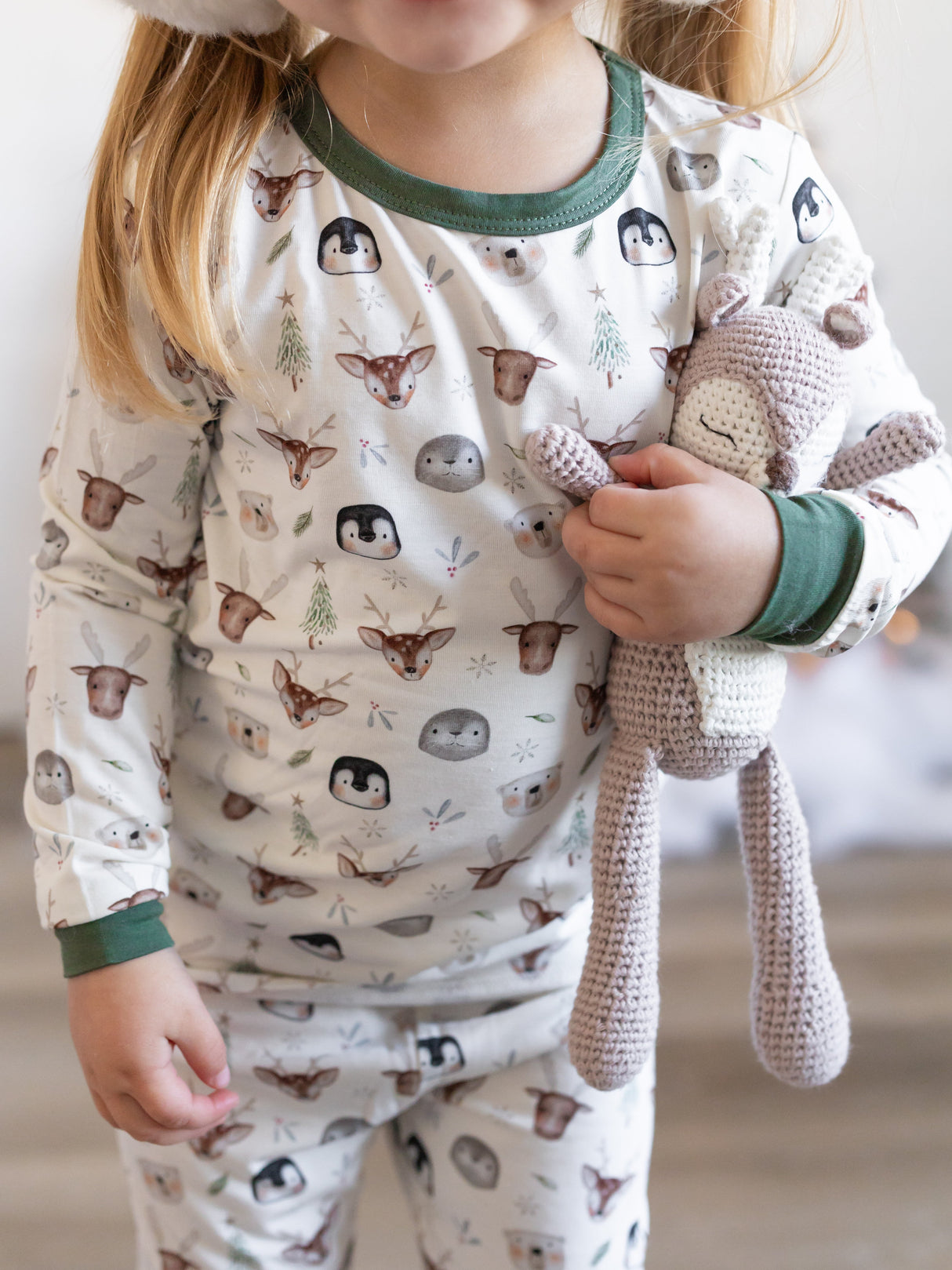 Pijama de Bambú de 2 piezas "Amigos del Polo Norte"