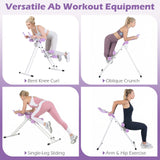 Ab Workout Equipment Foldable Abdominal Trainer Adjustable Ab Machine