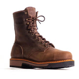 Botas vaqueras de cuero para hombre Abilene 8" Lumberjack (punta de acero) - Suela de doble densidad