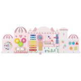 Paneles de tablero de actividades sensoriales de madera para niños pequeños - Rosa