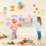 Paneles de tablero de actividades sensoriales de madera para niños pequeños - Rosa
