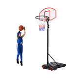 Sistema de aro de baloncesto ajustable con soporte y ruedas