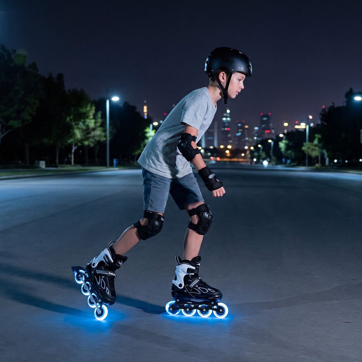 Patines en línea ajustables para niños - 4 tallas - Patín de cuchilla ajustable