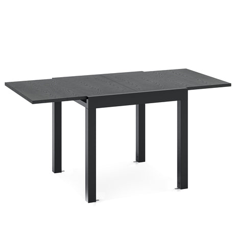 Mesa de comedor extensible ajustable de patio de 31.5 a 63 pulgadas para 4-6 personas - Gris