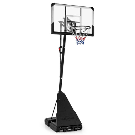 Sistema de aro de baloncesto portátil con altura ajustable de 4.9 a 10 pies