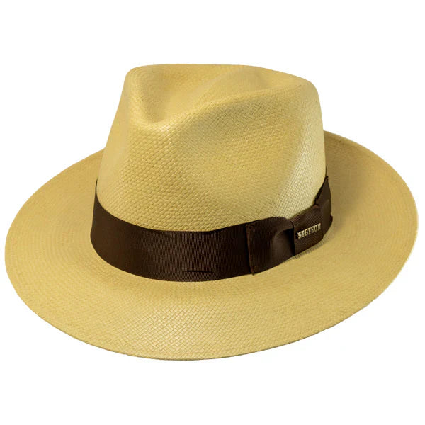 Sombrero Fedora Stetson Adventurer - Paja Panamá de Shantung