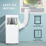 Aire acondicionado portátil de 8000 BTU con temporizador