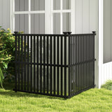 Air Conditioner Fence Panel with Metal Ground Stakes for Outside