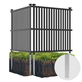 Air Conditioner Fence Panel with Metal Ground Stakes for Outside