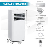 Aire acondicionado portátil de 8000 BTU con temporizador
