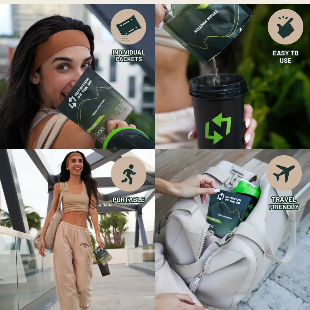 2-in-1 Vegan Protein + Creatine Travel Packets