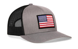 American Flag Trucker Hat  |  USA Snapback