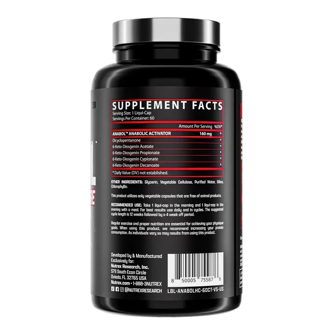 Nutrex Anabol Hardcore, 60 cápsulas