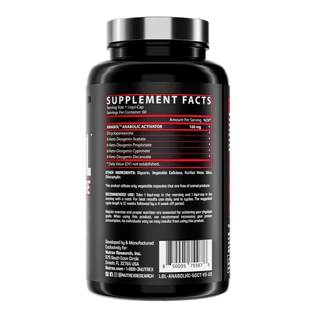 Nutrex Anabol Hardcore, 60 cápsulas