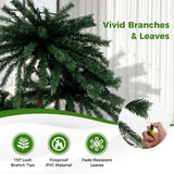 Palmera Artificial Iluminada con Base Metálica, 157 Puntas de Rama y 930 Luces LED Blancas Cálidas