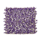 Panel Decorativo de Valla de Eucalipto Morado Sintético con Marco de Sauce Natural para Balcón Patio