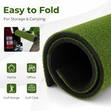 Alfombra de césped artificial para práctica de golf en interiores y exteriores Incluye 2 tees de goma y 2 varillas de alineación
