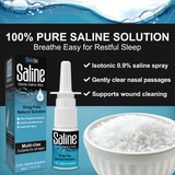 Shusher Care Spray nasal salino – Alivio de la congestión sin medicamentos ni conservantes para bebés y toda la familia