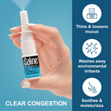 Shusher Care Spray nasal salino – Alivio de la congestión sin medicamentos ni conservantes para bebés y toda la familia