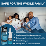 Shusher Care Spray nasal salino – Alivio de la congestión sin medicamentos ni conservantes para bebés y toda la familia