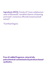Aceite corporal orgánico certificado Super Sensitive™ (sin fragancia)