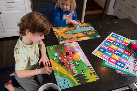 Paquete de 4 manteles individuales para niños pequeños