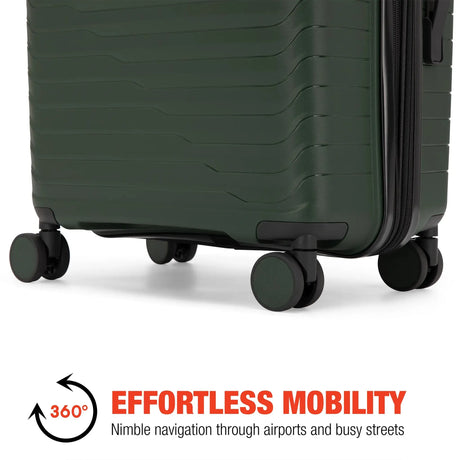 Excavator 3 Piece Expandable Tough Luggage Set
