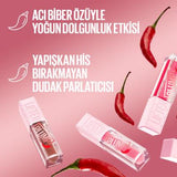 Maybelline Lifter Plump Lip Gloss - Non-Sticky, Long-Lasting Plumping Effect - 006 Hot Chili