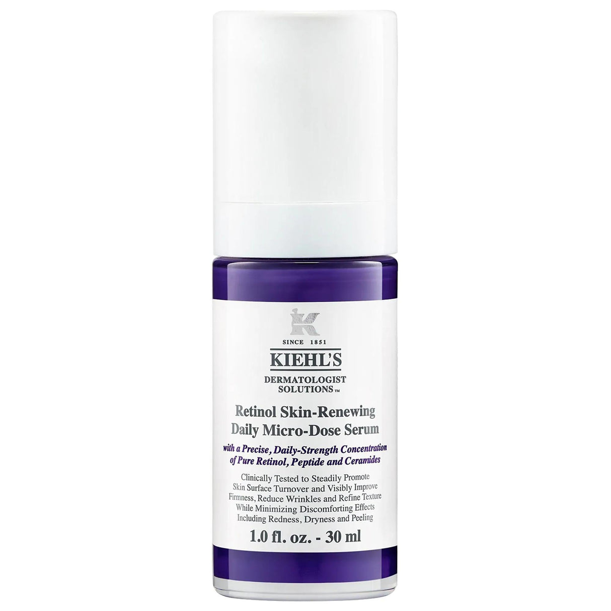 Kiehl's Micro-Dose Anti-Aging Retinol Serum: Reduce Wrinkles, Firm Skin & Improve Texture | Ceramide & Peptide Complex
