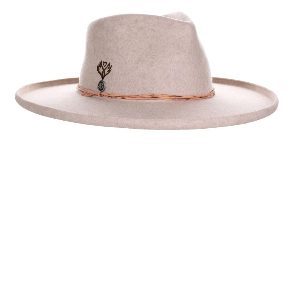 Biltmore The Bones - Sombrero fedora de fieltro de lana de ala ancha