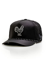 Black Cock Black - Perforated Rope Hat