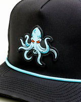 Kraken Black - Gorra de soga perforada