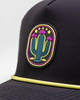 Cactus Black - Perforated Rope Hat