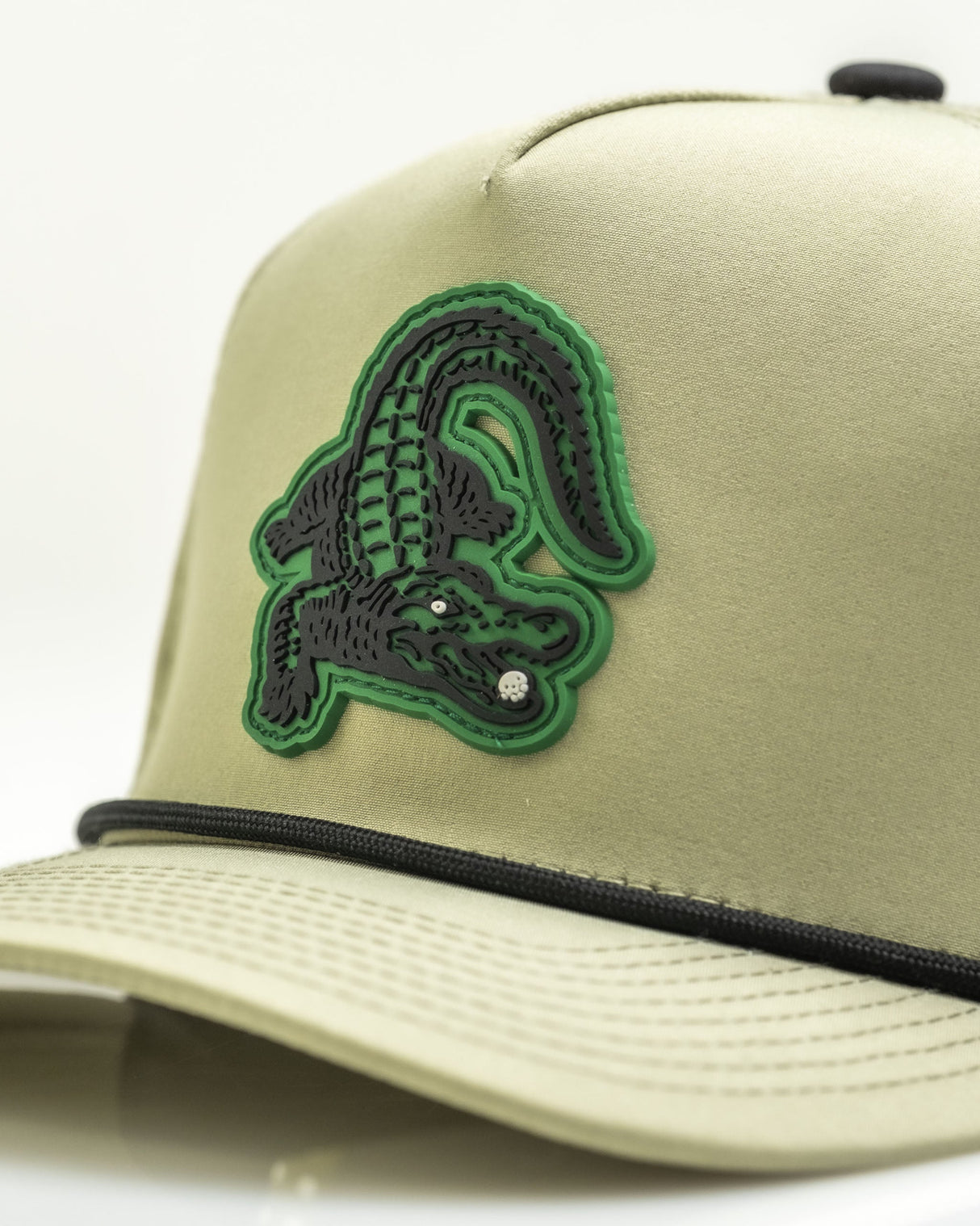 Gator Olive - Gorra de cuerda perforada