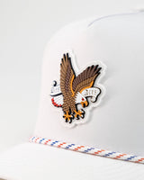 Freedom Eagle Blanco - Gorra de cuerda perforada