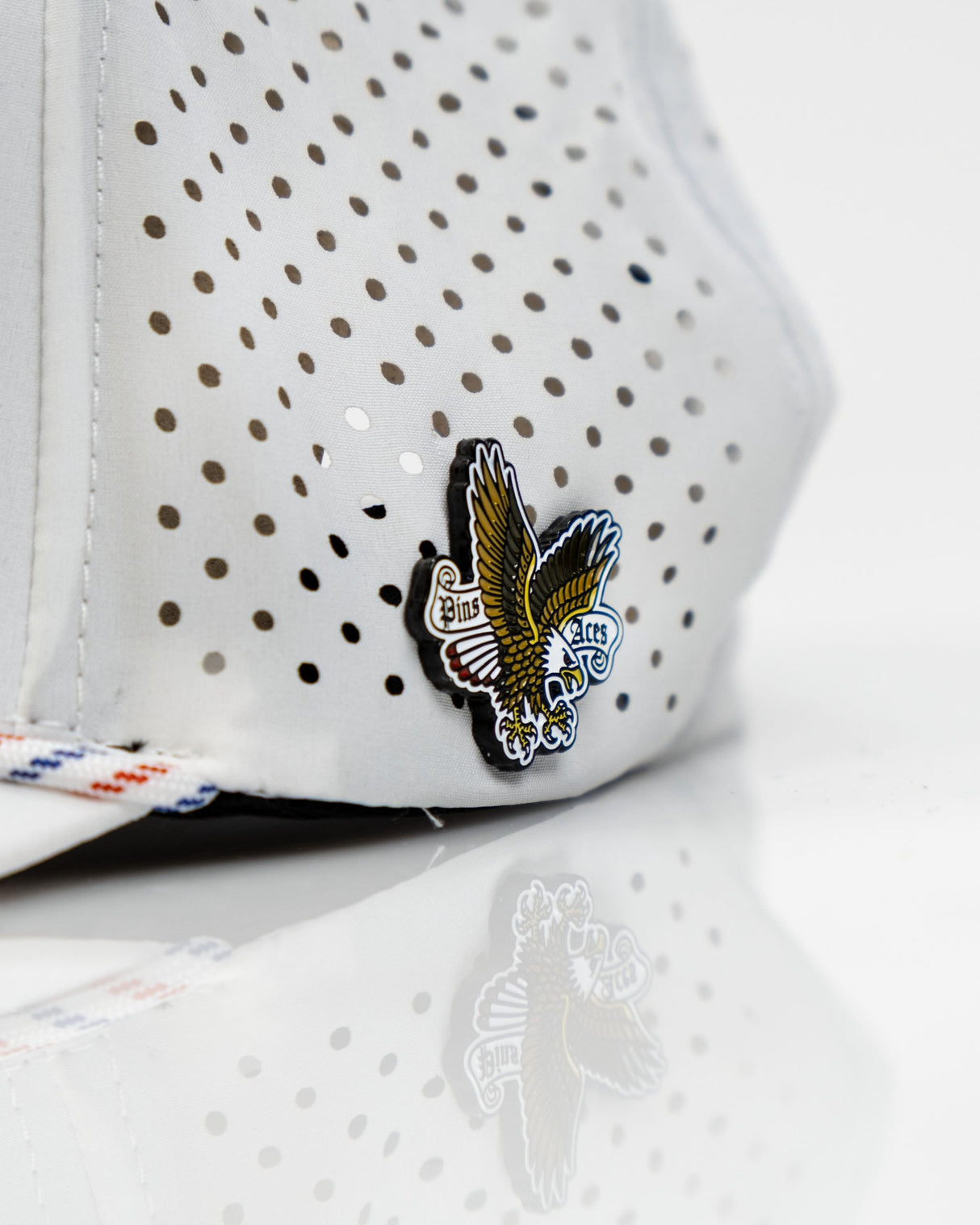Freedom Eagle Blanco - Gorra de cuerda perforada
