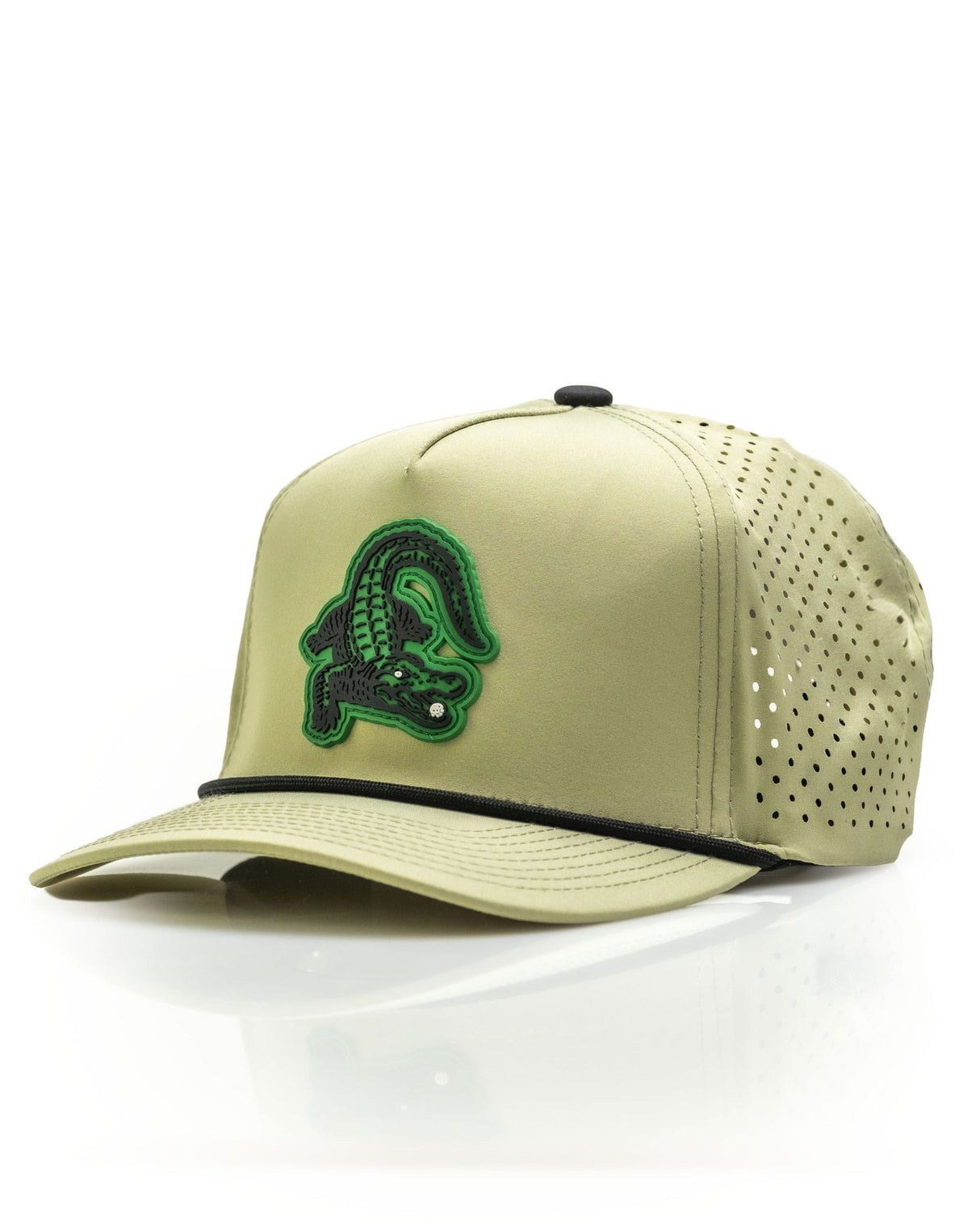 Gator Olive - Gorra de cuerda perforada