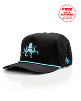 Kraken Black - Gorra de soga perforada